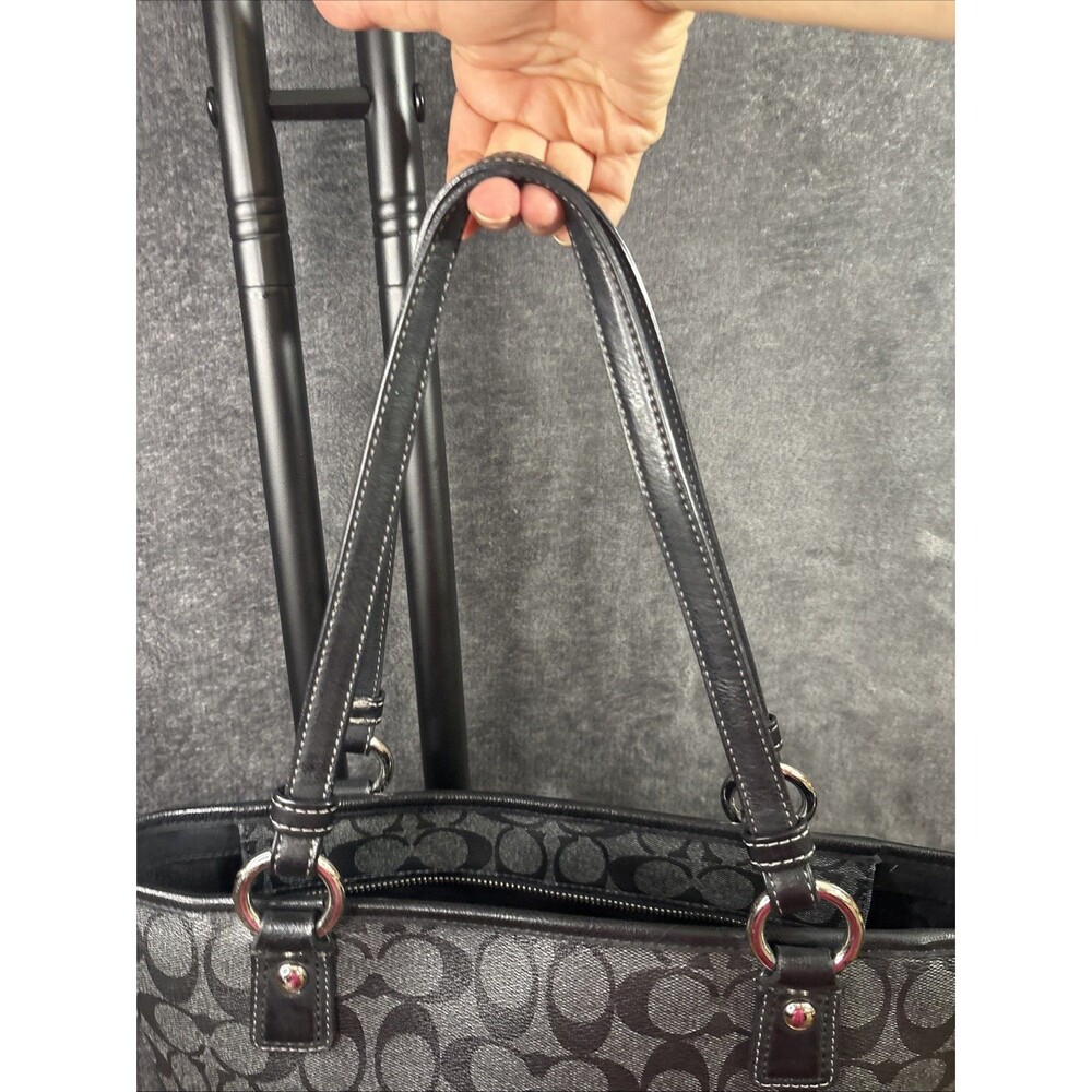 Coach Tote Bag Signature F18917 Gray - Picture 9 of 16